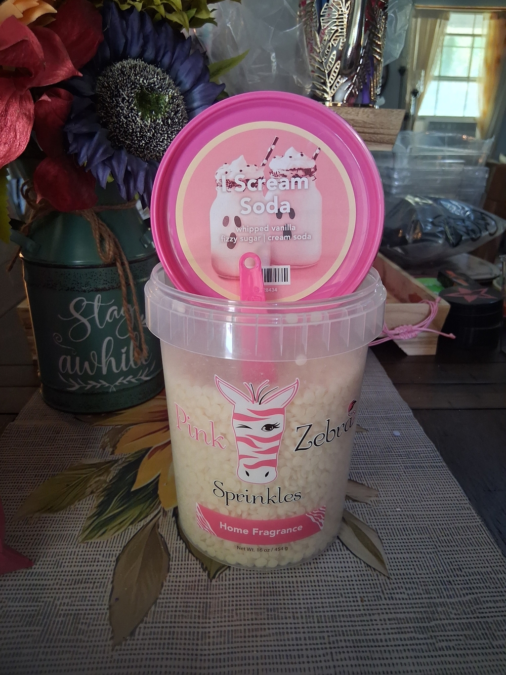 Pink Zebra I Scream Soda Sprinkles - Pink and Cream
